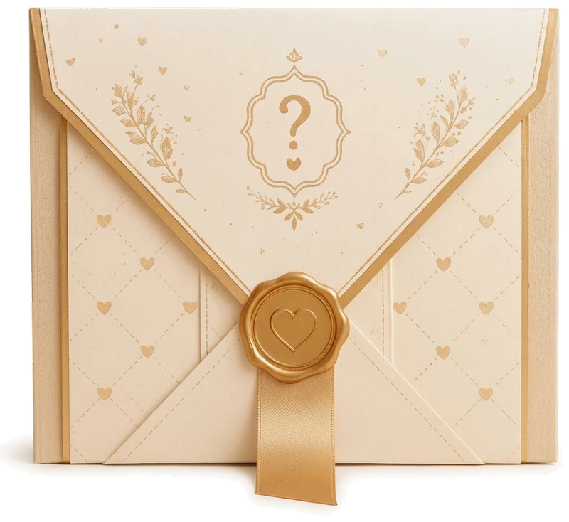 Envelope do convite - toque para revelar